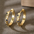 Aretes destello azul