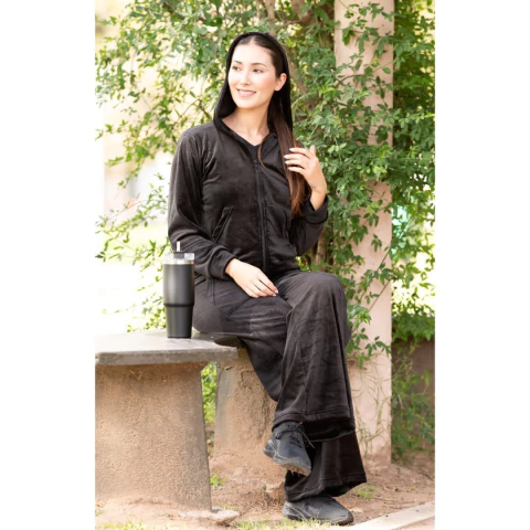 Pantalón plush negro Dandelion