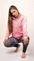 Campera de plush coral Blow