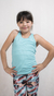 Musculosa Funny celeste