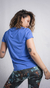 Remera poliamida manga corta Dusk azul francia - comprar online