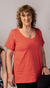 Remera Grace alg. 100% algodon ladrillo - tienda online