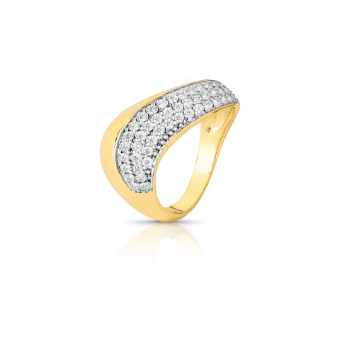 ANEL ONDA LISA E ZIRCONIA - comprar online