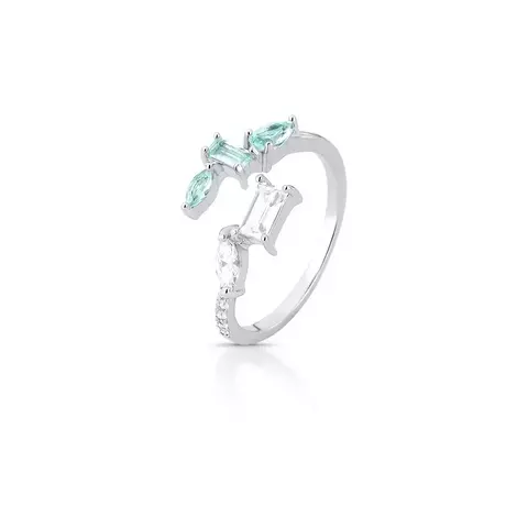 ANEL REGULÁVEL COM CRISTAIS E ZIRCÔNIAS TURMALINA LIGHT - comprar online