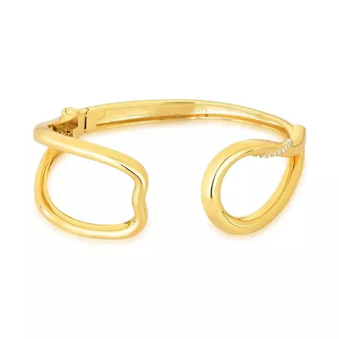 BRACELETE GOTA ABERTA E FIO CRISTAL