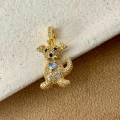 PINGENTE CLICK PET DOURADO - Carlota Acessórios