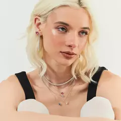 COLAR COM PINGENTE PONTO DE LUZ TURMALINA LIGHT - Carlota Acessórios