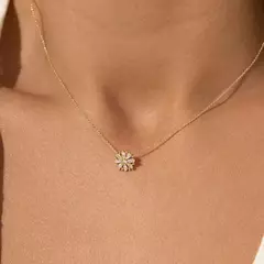 CONJUNTO MARGARIDA ZIRCONIA DOURADO na internet