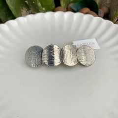 PRESILHA DETALHE REDONDO FOSCOS PRATEADO