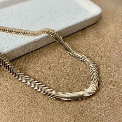 COLAR CORRENTE LACRAIA 35CM DOURADO - comprar online