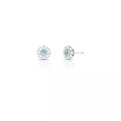 BRINCO FLOR TURMALINA BORDA ZIRCONIA - comprar online