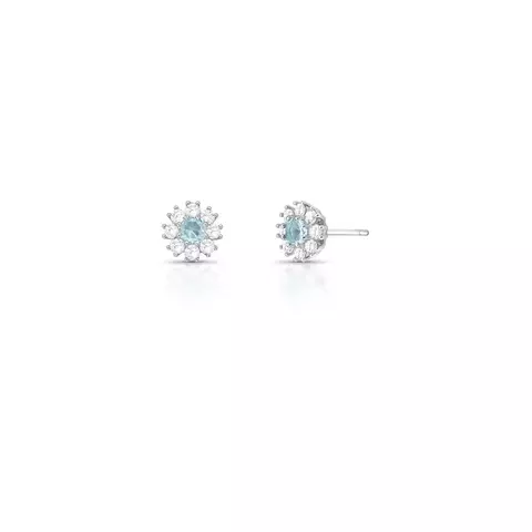 BRINCO FLOR TURMALINA BORDA ZIRCONIA - comprar online