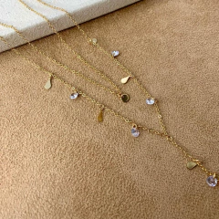 COLAR DUPLO DOURADO na internet