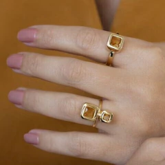 ANEL CRISTAL QUADRADO REGULAVEL - loja online