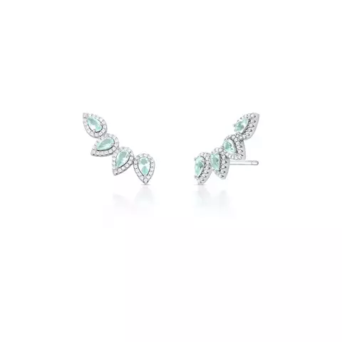 BRINCO EARCUFF DE GOTA COM CRISTAIS TURMALINA LIGHT - comprar online