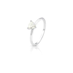 ANEL SOLITARIO TRIANGULO PONTO DE LUZ 5.5 MM 0.5CT MOISSANITE - comprar online