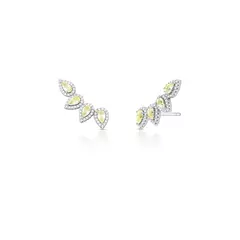 BRINCO EAR CUFF DE GOTA COM CRISTAIS YELLOW - comprar online
