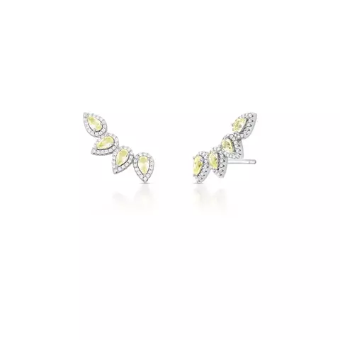 BRINCO EAR CUFF DE GOTA COM CRISTAIS YELLOW - comprar online