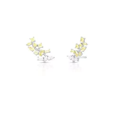 BRINCO EARCUFF VAZADO COM CRISTAIS YELLOW - comprar online