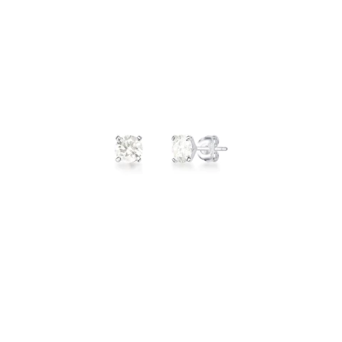 BRINCO PONTO DE LUZ 6.5MM 1CT MOISSANITE