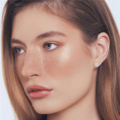 BRINCO PONTO DE LUZ REDONDO MOISSANITE 5.0 MM MOLDURA CRAVEJADO na internet