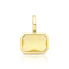 PINGENTE CRISTAL RETANGULAR COLORIDO - comprar online