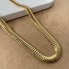 COLAR SNAKE DOURADO - comprar online