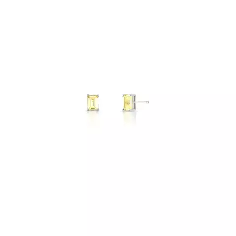 BRINCO EM CRISTAL RETANGULAR YELLOW - comprar online