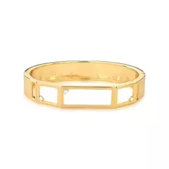 BRACELETE GEOMETRICO COM DETALHES DE ZIRCONIA - comprar online