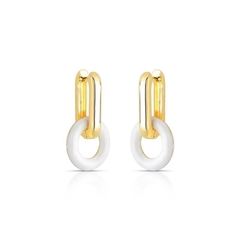 BRINCO ELO LISO E ELO ESMALTADO DOURADO na internet
