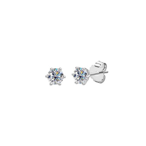 BRINCO PONTO DE LUZ 5.0MM 1.0CT MOISSANITE 6 GARRAS - comprar online