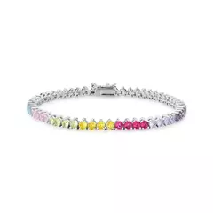 PULSEIRA RIVIERA COM CRISTAIS REDONDOS COLORIDOS - comprar online