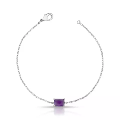 PULSEIRA RETANGULO ZIRCONIA AMETISTA - comprar online