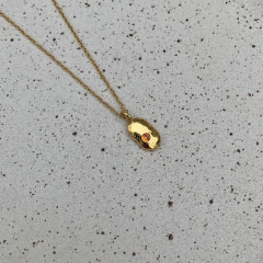 COLAR GARGANTILHA PINGENTE ORGANIC PONTO DE LUZ DOURADO - comprar online
