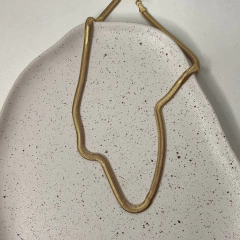 COLAR CORRENTE LACRAIA MÉDIA 50CM DOURADO