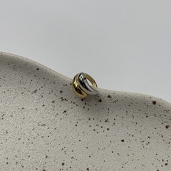 PIERCING 2 FIOS BOJUDO DUO DE BANHOS DOURADO E RÓDIO BRANCO na internet