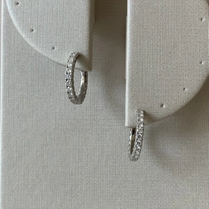 ARGOLA MOISSANITE 20 PEDRAS 2MM 1,2CT