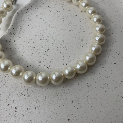 COLAR ARO ESFERA PÉROLA GRANDE - comprar online