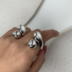 ANEL DUAS GOTAS DESENCONTRADO RÓDIO BRANCO - comprar online