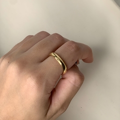 ANEL ALIANÇA LISO DOURADO - comprar online