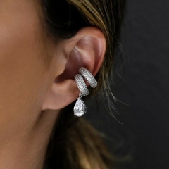 PIERCING TUBO ZIRCÔNIA GROSSO RÓDIO BRANCO - loja online