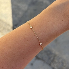 PULSEIRA PONTO DE LUZ TIFFANY DOURADO - comprar online