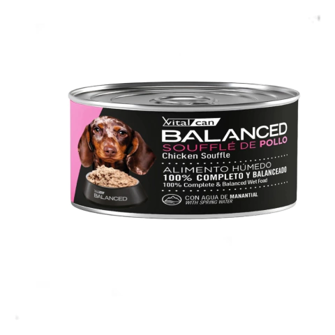 Vital Can Lata Perro Balanced Souffle Pollo Cachorro 85 Grs - comprar online