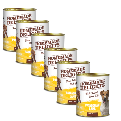 Homemade Delights Perro Patagonian Lamb x 340 Grs. - Cordero Patagonico - X6 Unidades