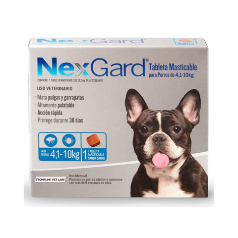 Nexgard Comprimido Perro 4,1 a 10Kg - comprar online
