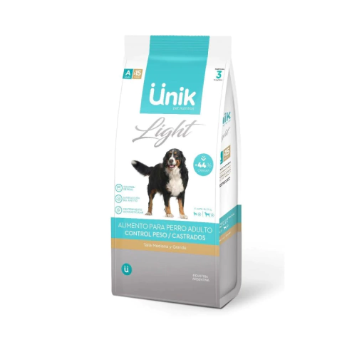 Unik Dog Adulto Razas Medianas Light 3Kg
