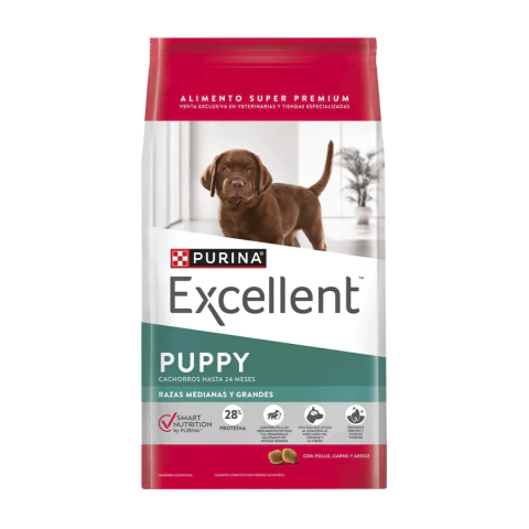 Excellent Puppy Pollo y Arroz Razas Medianas y Grandes 20Kg - comprar online