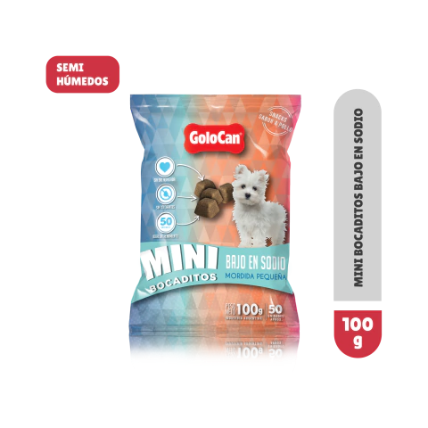 Golocan Mini Bocaditos Bajos en Sodio x 100grs - comprar online