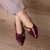 Sapatilha Slingback Fivelas Marsala Cod 310