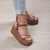 Sandália Plataforma Caramelo Cod 513